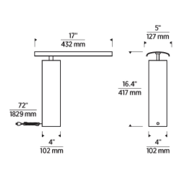Visual Comfort 700PRTKDA16 Kadia 1-lt 17" LED Table Lamp