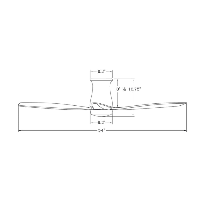 Modern Fan Arbor Flush DC 54" Ceiling Fan - No Light