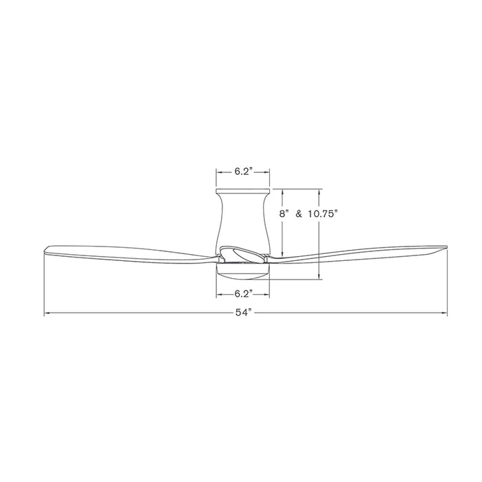 Modern Fan Arbor Flush DC 54" Ceiling Fan