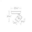 WAC L-LED160 Precision 14W LED Track Head, L Track