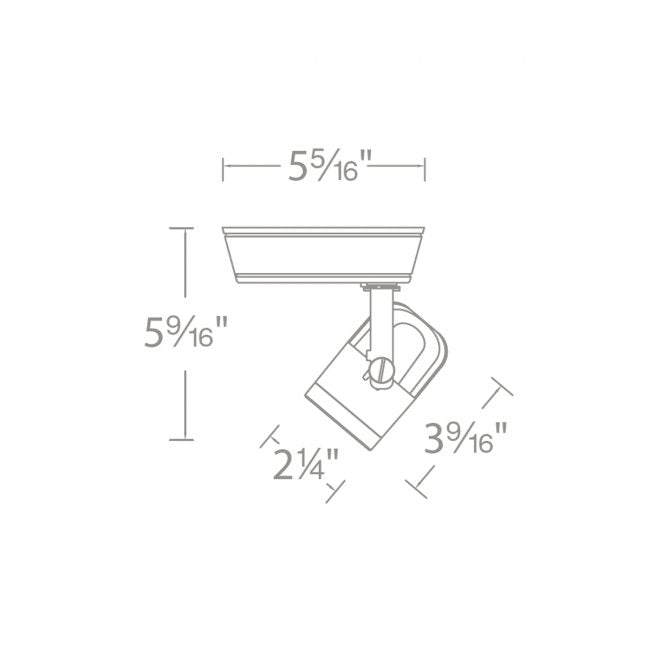 WAC L-LED160 Precision 14W LED Track Head, L Track