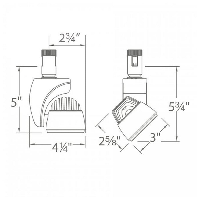 WAC H-LED17 Reflex 17W LED Track Head, H Track