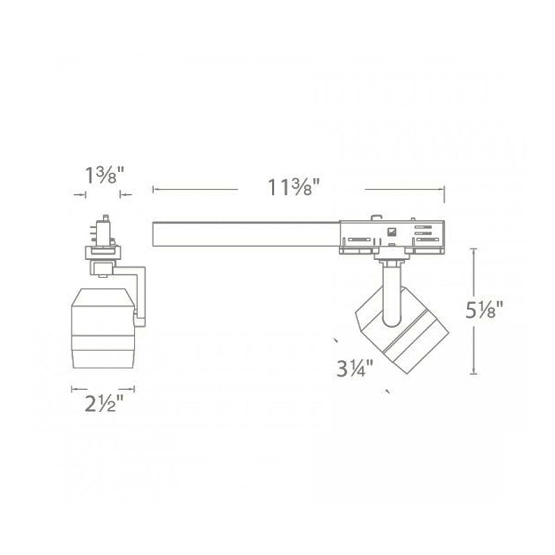 WAC WHK-LED512 Paloma 9.5W LED Track Head, 277V