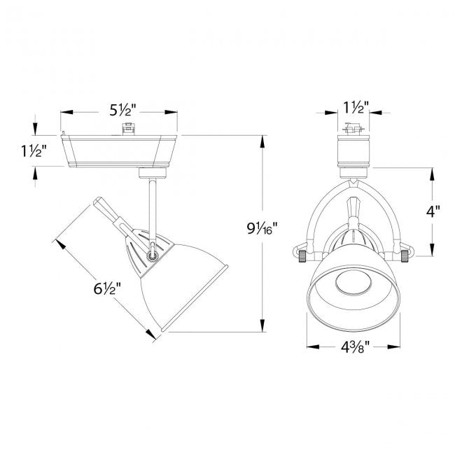 WAC H-LED710 Cartier 14W LED Track Head, H Track