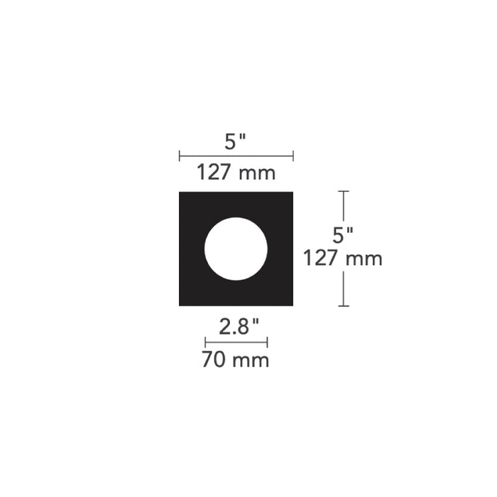 Element EMT 1x1 Multiples Spot Flangeless Trim