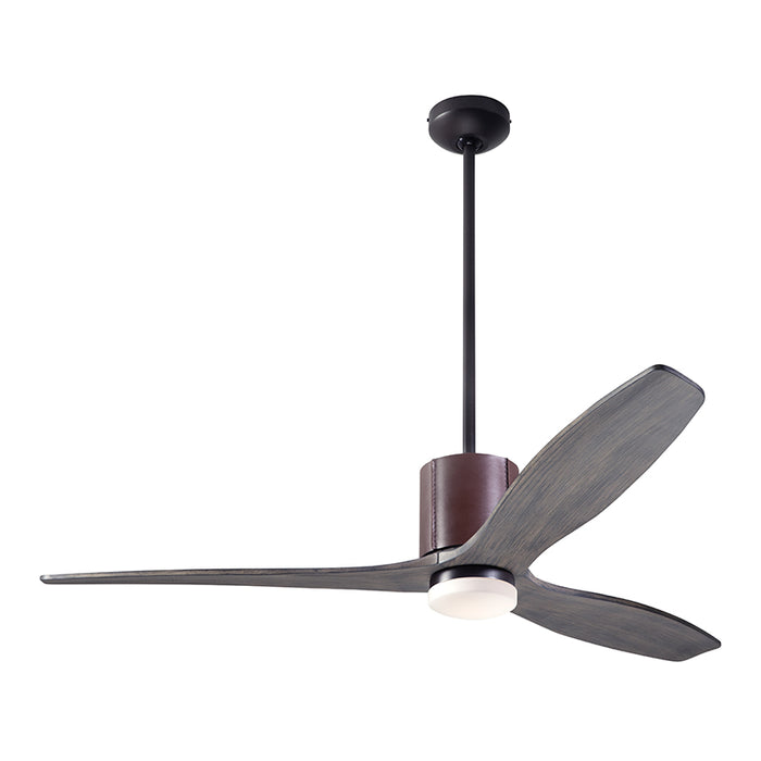 Modern Fan LeatherLuxe DC 54" Ceiling Fan with LED Light Kit