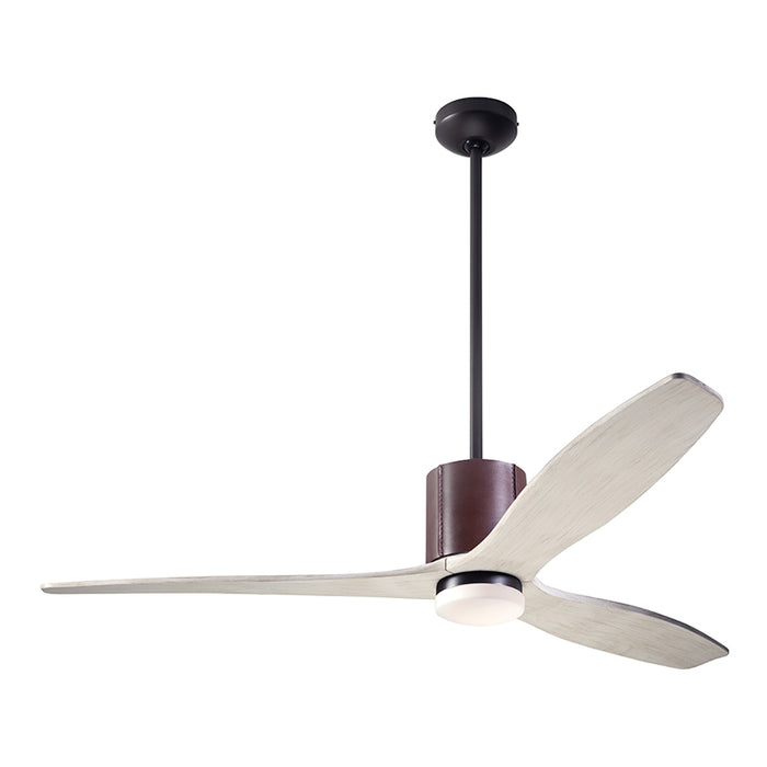 Modern Fan LeatherLuxe DC 54" Ceiling Fan with LED Light Kit