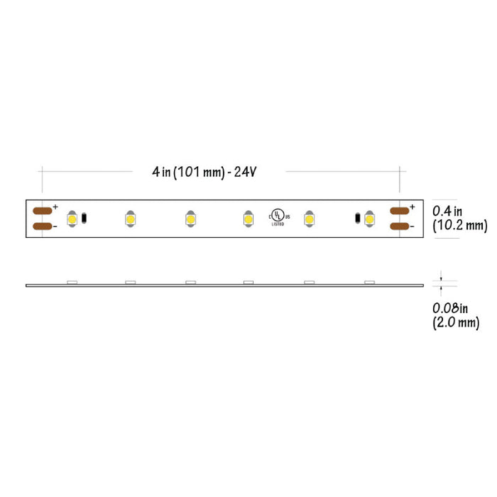 Core LSE-150 100-ft Eco Series Indoor Flexible LED Strip - 1.5W/FT, 24V