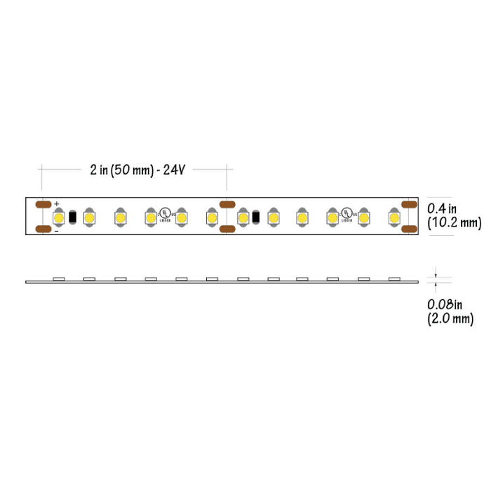 Core LSE-300 16-ft Eco Series Indoor Flexible LED Strip - 3W/FT, 24V