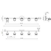 Kuzco TR10036 Lyra 5-lt LED Track Light - LBC Lighting