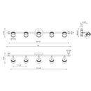 Kuzco TR10036 Lyra 5-lt LED Track Light - LBC Lighting