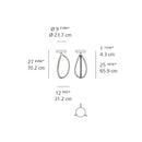 Artemide Arrival 70 LED Ceiling Light
