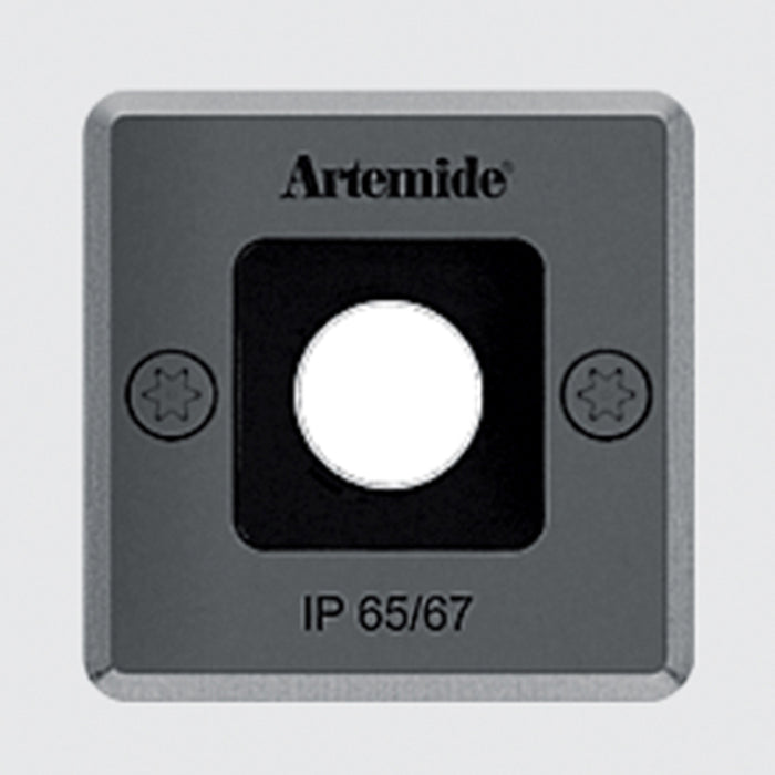 Artemide Ego 55 Square LED Recessed Outdoor Ceiling Light
