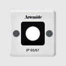 Artemide Ego 55 Square LED Recessed Outdoor Ceiling Light