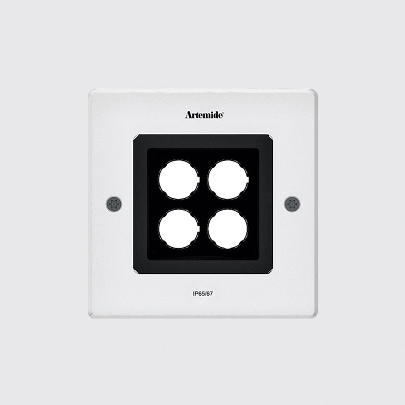 Artemide Ego 150 Square LED Recessed Outdoor Ceiling Downlight