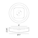 Matteo M10201 Zelle 1-lt 11" LED Flush Mount