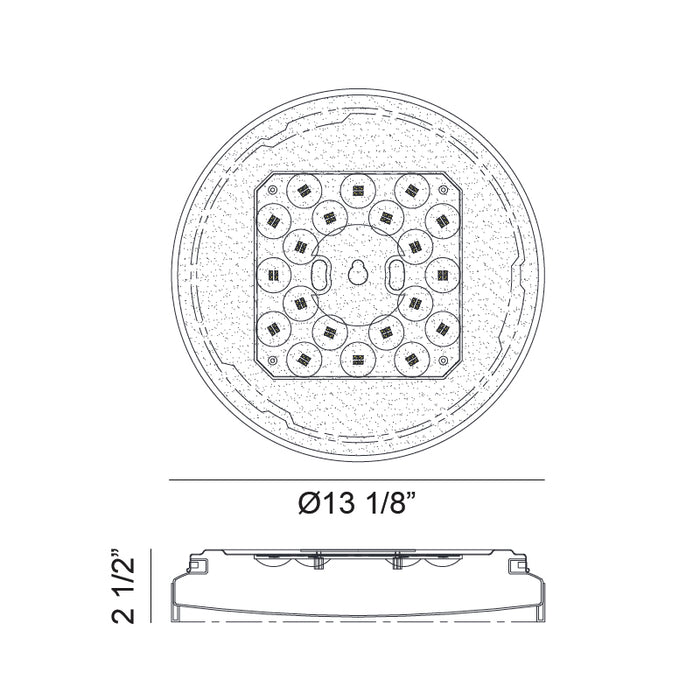 Matteo M10801 Alexandre 1-lt 13" LED Flush Mount