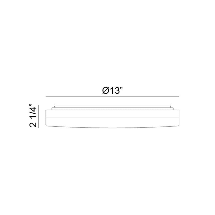 Matteo M11901 Xelan 1-lt 13" LED Flush Mount