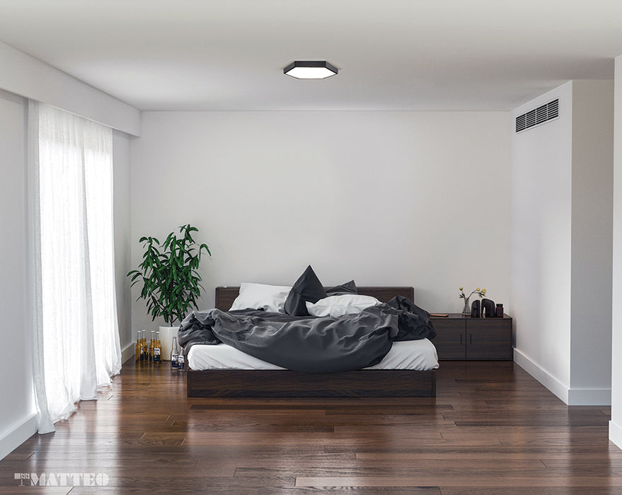 Matteo M12614 Hexol 1-lt 16" LED Flush Mount