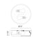 Matteo M13202 Quintz 2-lt 12" LED Flush Mount