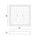 Matteo M13414 Cohler 1-lt 14" LED Flush Mount