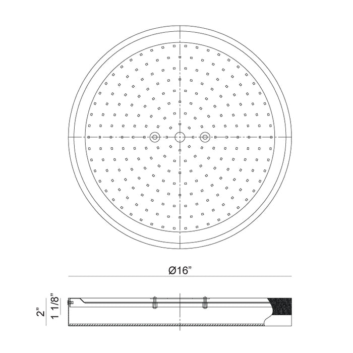 Matteo M15302 Tone 1-lt 16" LED Flush Mount