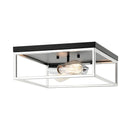 Matteo M15542 Clarke 2-lt 13" Square Flush Mount