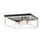Matteo M15542 Clarke 2-lt 13" Square Flush Mount