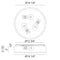 Matteo M15803 Echo 3-lt 14" LED Flush Mount