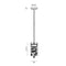 Matteo M21002 Glass-Encased Bubble Droplet 3-lt 5" Pendant