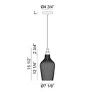Matteo C80101 Renity 1-lt 7" Pendant