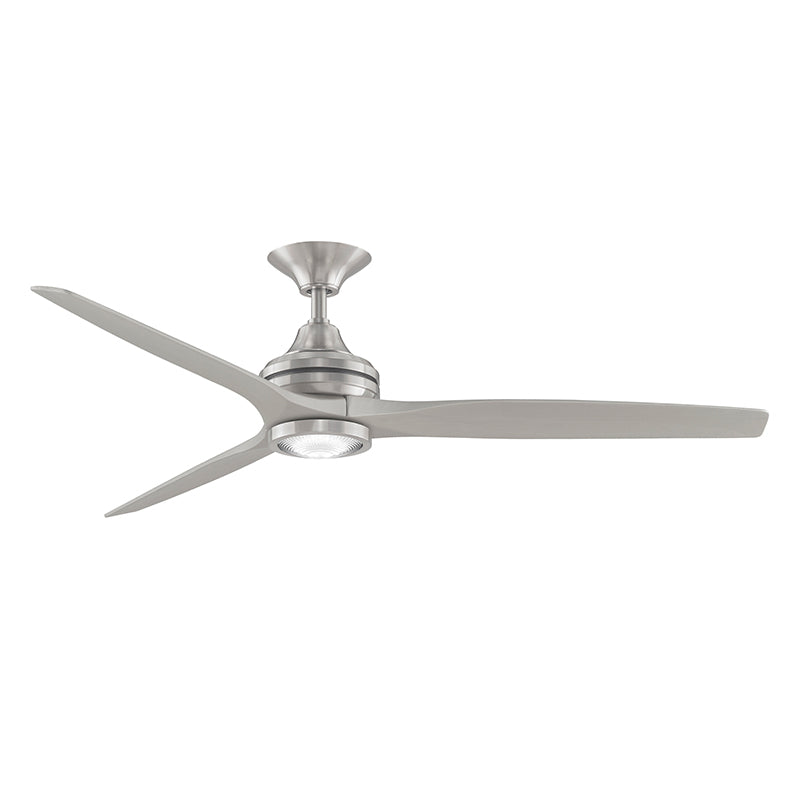 Fanimation MA6721B Spitfire 60" Indoor/Outdoor Ceiling Fan with LED Light Kit - Brushed Nickel
