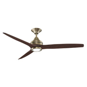 Fanimation MA6721B Spitfire 60" Indoor/Outdoor Ceiling Fan with LED Light Kit - Brushed Satin Brass