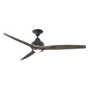 Fanimation MA6721B Spitfire 60" Indoor/Outdoor Ceiling Fan with LED Light Kit - Matte Greige