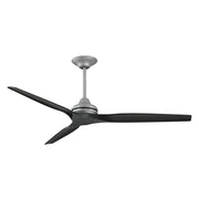 Fanimation MAD6721 Spitfire DC 64" Indoor/Outdoor Ceiling Fan -Galvanized/Black Blade