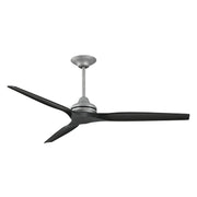 Fanimation MAD6721 Spitfire DC 72" Indoor/Outdoor Ceiling Fan - Galvanized/Black Blade