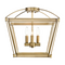 Alora SF312204 Manor 4-lt 17" Semi-Flush