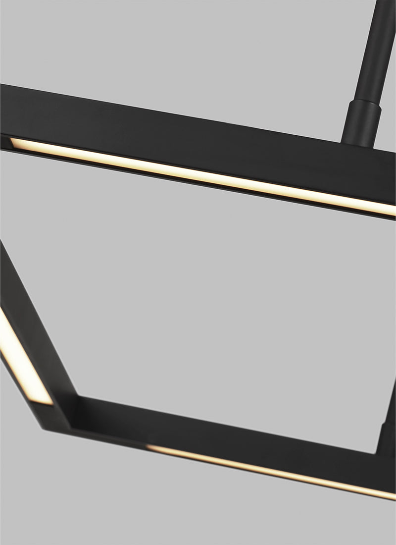 Visual Comfort 700LSSTG50 Stagger Halo 50" LED Linear Suspension