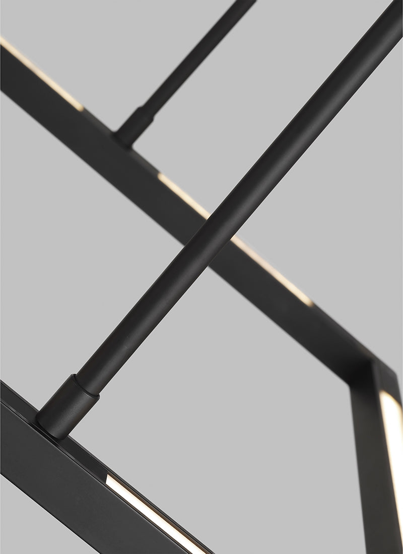 Visual Comfort 700LSSTG50 Stagger Halo 50" LED Linear Suspension