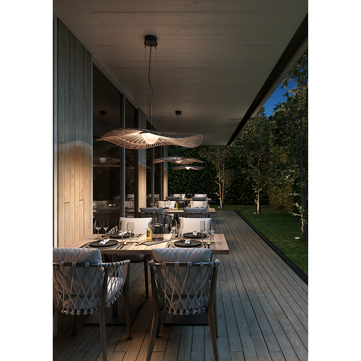 Bover Mediterrània S/105 1-lt 41" LED Outdoor Semi-Flushmount, 0-10V