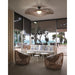 Bover Mediterrània PF/105 1-lt 41" LED Outdoor Semi-Flushmount, 0-10V
