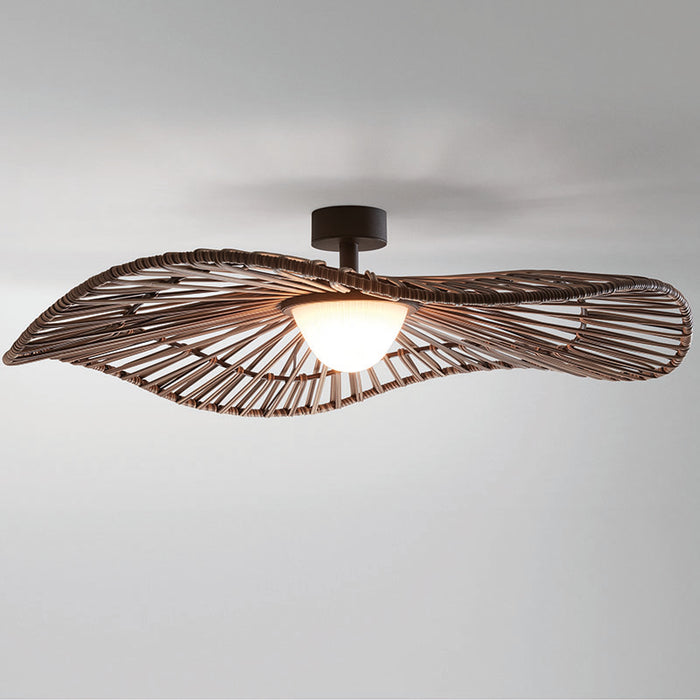 Bover Mediterrània PF/105 1-lt 41" LED Outdoor Semi-Flushmount, TRIAC