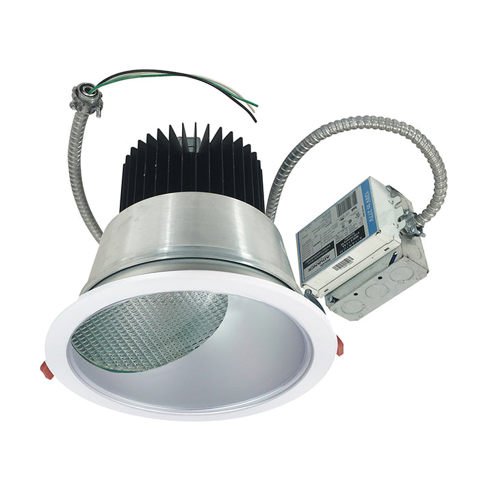 Nora NCR2-8635 8" LED Sapphire II Retrofit Wall Wash Reflector, 46W, White Flanged, 120-277V Input, 0-10V dimming
