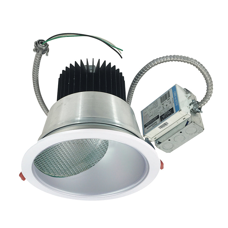 Nora NCR2-8635 8" LED Sapphire II Retrofit Wall Wash Reflector, 46W, White Flanged, 120-277V Input, 0-10V dimming