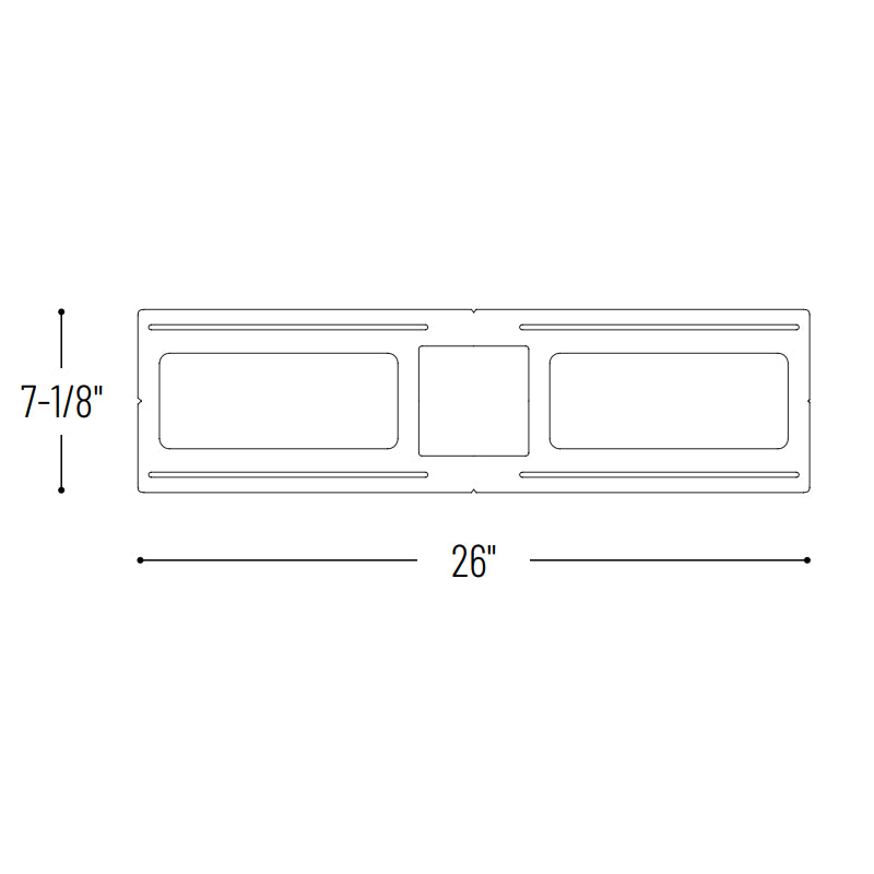 Nora NFP-S425 New Construction Plate for 4" FLIN Square LED Recessed Series