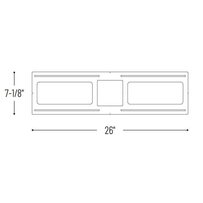 Nora NFP-S425 New Construction Plate for 4" FLIN Square LED Recessed Series