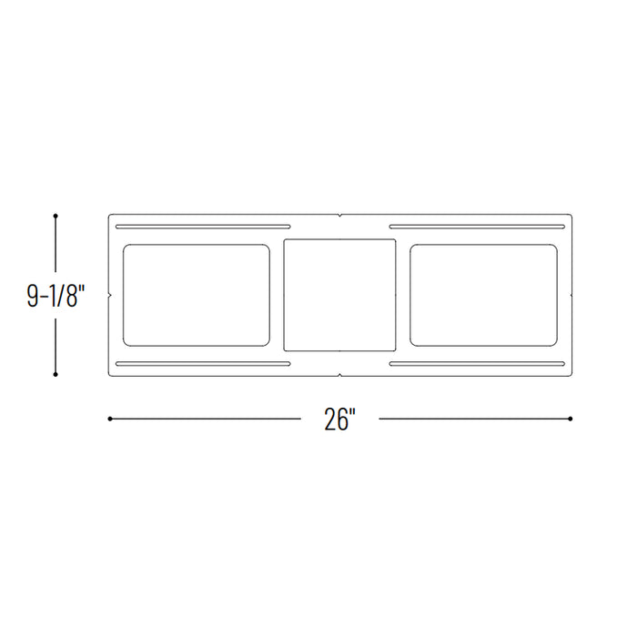 Nora NFP-S625 New Construction Plate for 6" FLIN Square LED Recessed Series