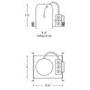 Nora NHCB-615 6" Cobalt Dedicated High Lumen New Construction Housing, 1500lm