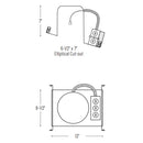 Nora NHMIC2-926 6" Marquise II IC Air-Tight Sloped New Construction Housing, 120-277V - LBC Lighting