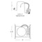 Nora NHMIC2-926 6" Marquise II IC Air-Tight Sloped New Construction Housing, 120-277V - LBC Lighting